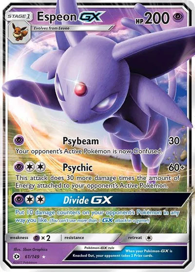 Espeon GX 61 (Sun & Moon Base Set)