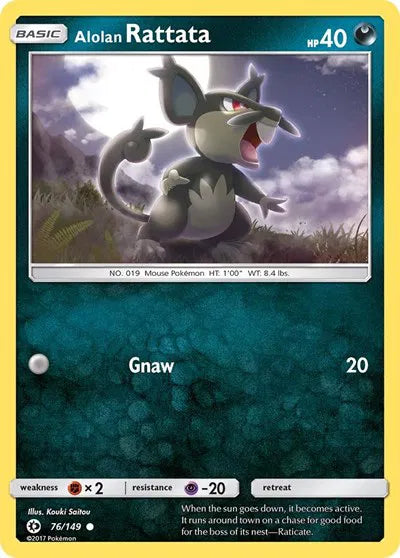 Alolan Rattata 76 · Normal (Sun & Moon Base Set)