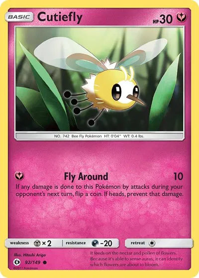 Cutiefly 92 · Normal (Sun & Moon Base Set)