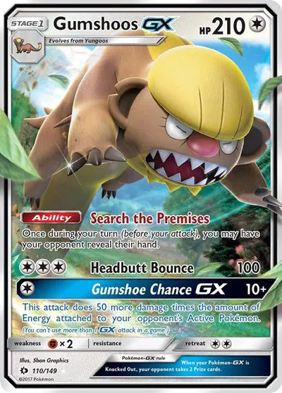 Gumshoos GX 110 (Sun & Moon Base Set)