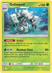 Golisopod 9/145 · Holofoil (Guardians Rising)