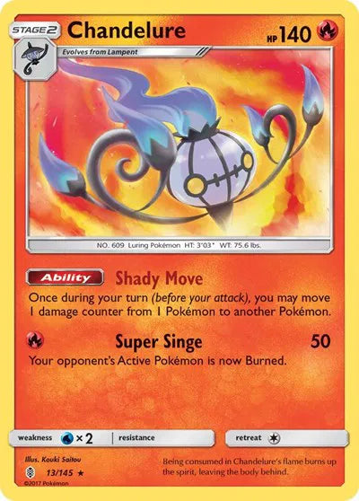 Chandelure 13/145 · Holofoil (Guardians Rising)