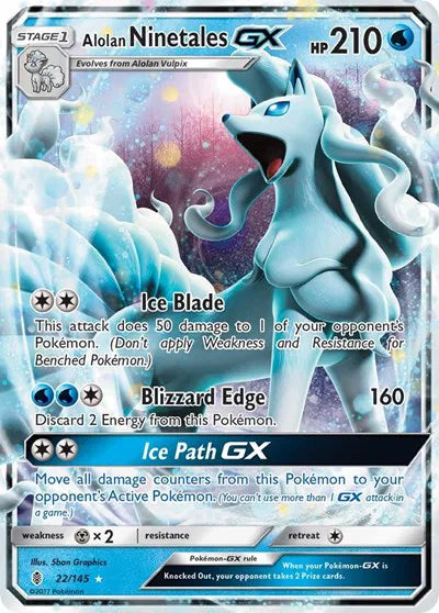 Alolan Ninetales GX 22/145 (Guardians Rising)