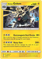 Alolan Golem 42/145 · Reverse Holofoil (Guardians Rising) by SHin