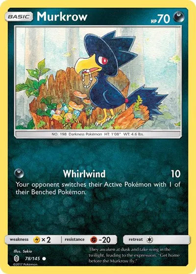 Murkrow 78/145 · Normal (Guardians Rising)