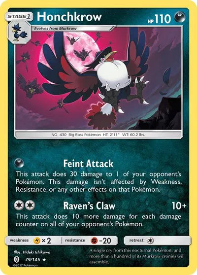 Honchkrow 79/145 · Normal (Guardians Rising)