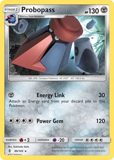 Probopass 86/145 · Reverse Holofoil (Guardians Rising) by  Ypshinobu