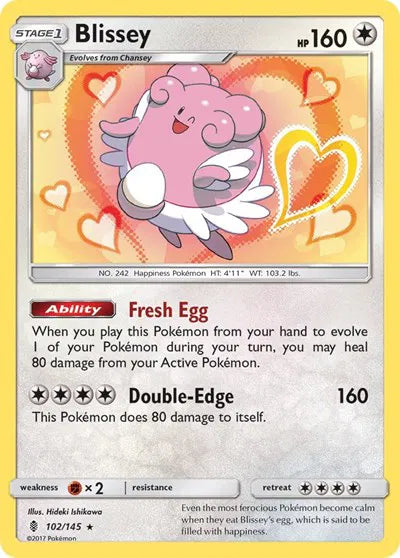 Blissey 102/145 · Holofoil (Guardians Rising)