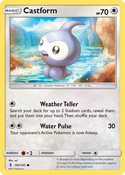 Castform 105/145 · Normal (Guardians Rising)
