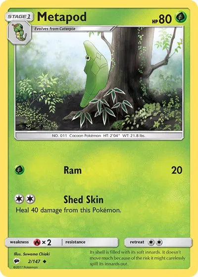 Metapod 2/147  (Burning Shadows) by Suwama