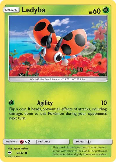 Ledyba 9/147 · Normal (Burning Shadows)