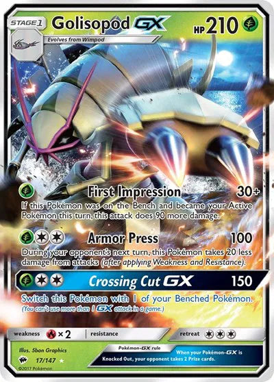 Golisopod GX 17/147 (Burning Shadows)