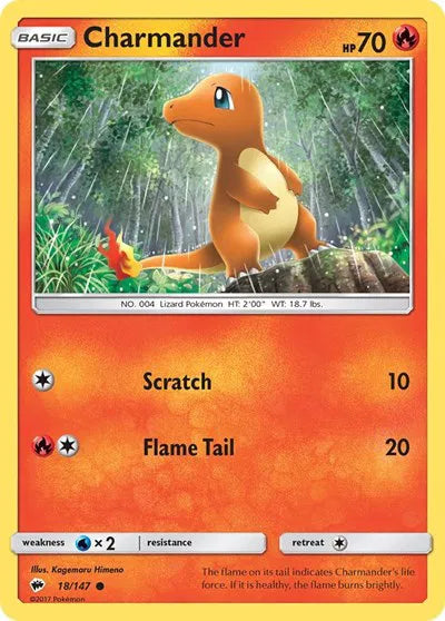 Charmander 18/147 · Normal (Burning Shadows)