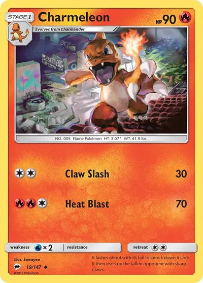 Charmeleon 19/147 · Normal (Burning Shadows)