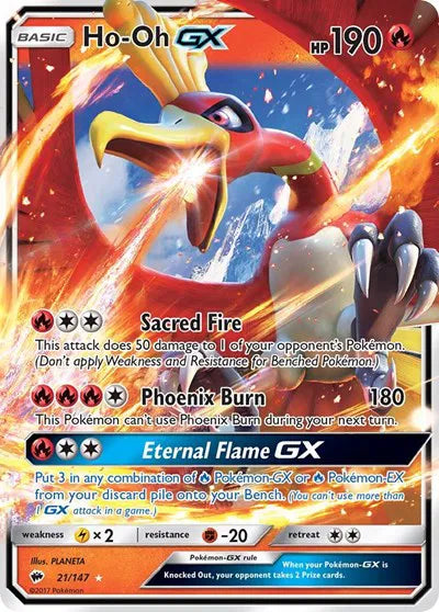 Ho-oh 21/147 (Burning Shadows) — PSA 10 pop 279