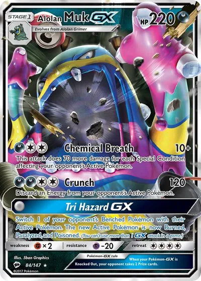 Alolan Muk GX - SM - Burning Shadows (SM03)