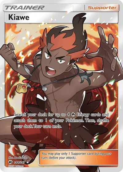 Kiawe (Full Art) 144/147 (Burning Shadows) — CGC 8.5