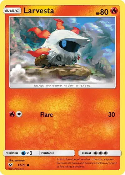Larvesta 12 · Normal (Shining Legends)