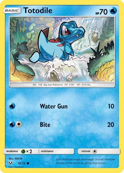 Totodile 18 · (Shining Legends) by  Tokiya