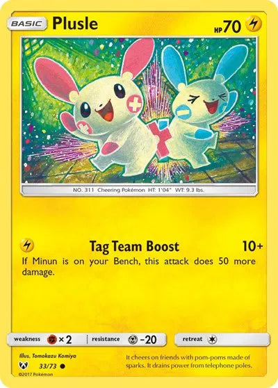Plusle 33 · Normal (Shining Legends)