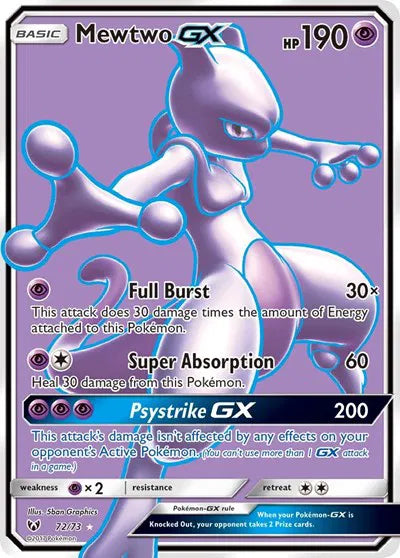 Pokemon Mewtwo GX (Shining Legends)