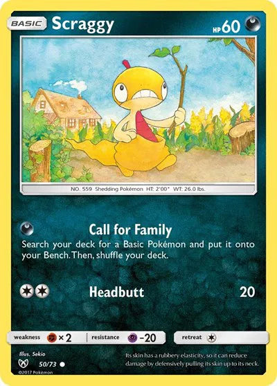 Scraggy 50 · Normal (Shining Legends)