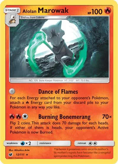 Alolan Marowak 12/111 · Holofoil (Crimson Invasion)
