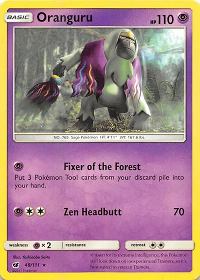 Oranguru 48/111 · Reverse Holofoil (Crimson Invasion)