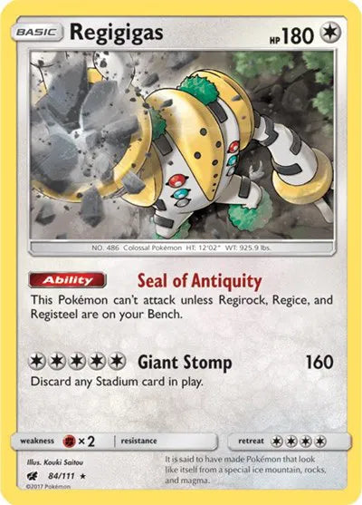 Regigigas 84/111 · Holofoil (Crimson Invasion)