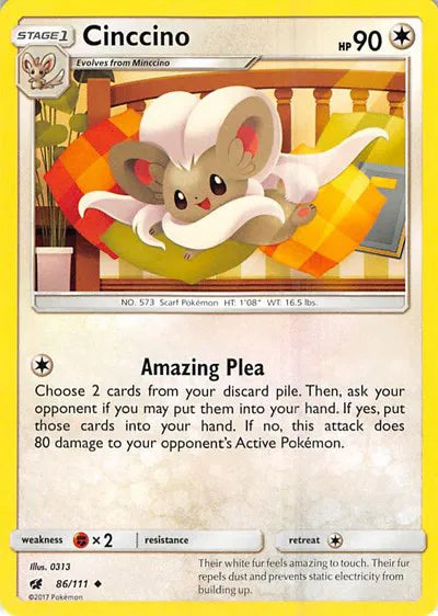 Cinccino 86/111 · Normal (Crimson Invasion)