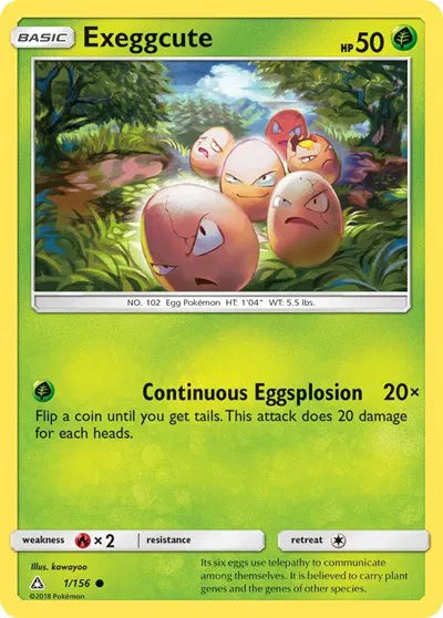 Exeggcute 1/156 · Normal (Ultra Prism)