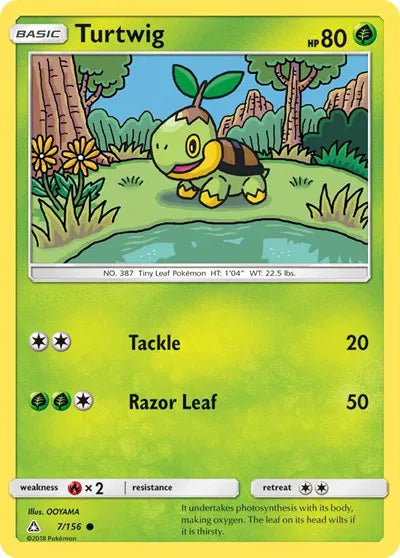 Turtwig 7/156 ·  (Ultra Prism) by OOYAMA