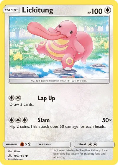 Lickitung 102/156 · Normal (Ultra Prism)