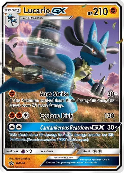 Lucario GX SM100 (Sun & Moon Promo)