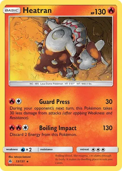 Heatran 13 · Reverse Holofoil (Forbidden Light)