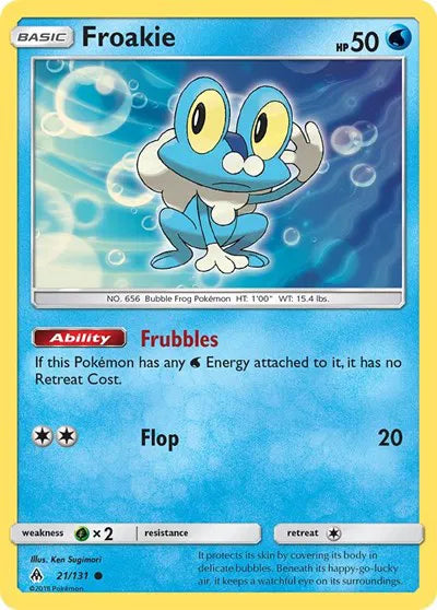 Froakie (21) · Normal (Forbidden Light)