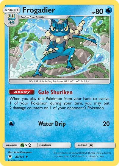 Frogadier · (Forbidden Light) by Akira Komayama
