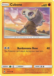 Cubone Forbidden Light Common 57