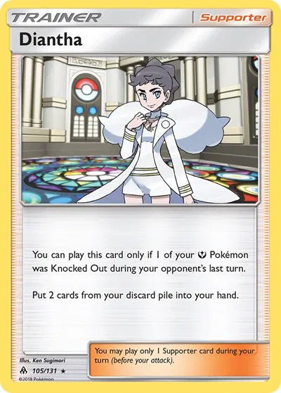 Diantha 105 · Reverse Holofoil (Forbidden Light)