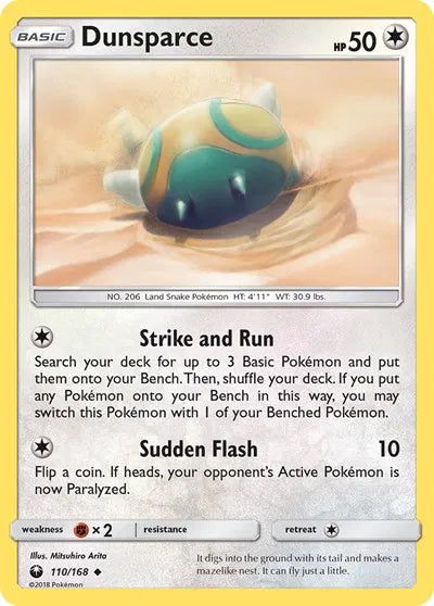 Dunsparce 110 · Reverse Holofoil (Celestial Storm) 1