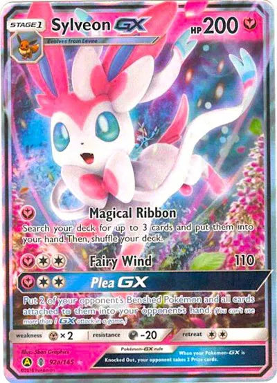 Sylveon GX 92a/145 (Alternate Art Promos) — PSA 10