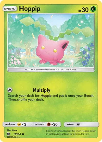 Hoppip (11) · Reverse Holofoil (Lost Thunder)