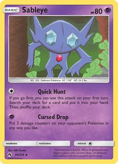 Sableye 96 · (Lost Thunder) by Miki Tanaka