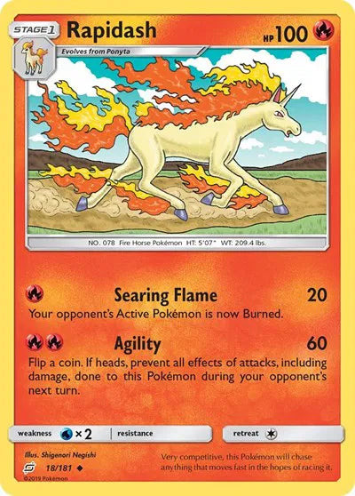 Rapidash 18 · (Team Up) by Shigenori Negishi