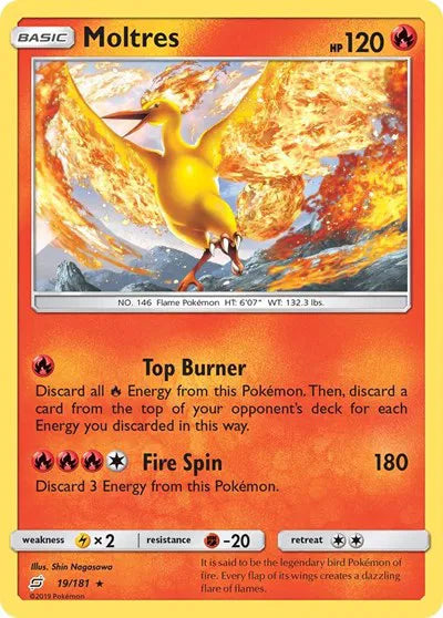 Moltres 19 · Reverse Holofoil (Team Up)