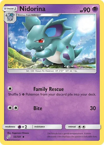 Nidorina 55 · Reverse Holofoil (Team Up) by  Kagemaru