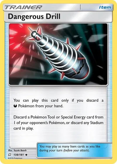Dangerous Drill 138 · Reverse Holofoil (Team Up)