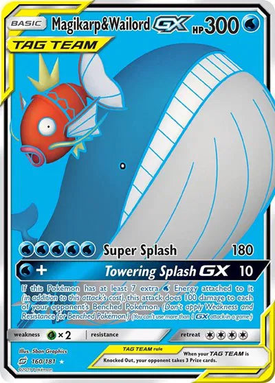 Magikarp & Wailord GX (Full Art) 160 (Team Up)