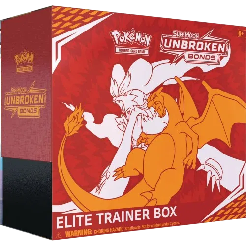 Unbroken Bonds Elite Trainer Box · Elite Trainer Box (ETB) w/ high quality acrylic