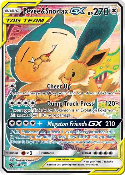 Eevee & Snorlax GX SM169 (Sun & Moon Promo)
